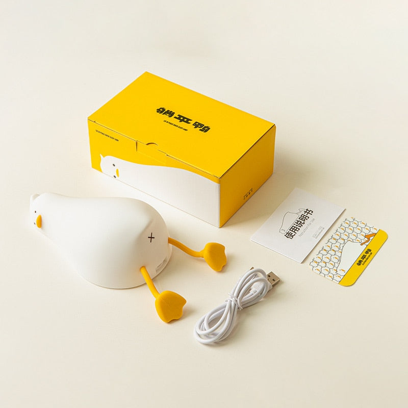 Sikunuo | Lazy Flat Duck Atmosphere Night Lamp