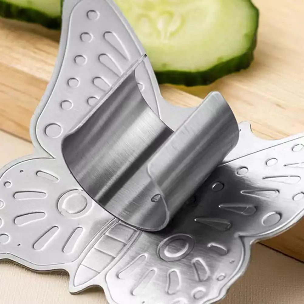 Sikunuo | Butterfly Stainless Steel Adjustable Knife Shield Finger Protector