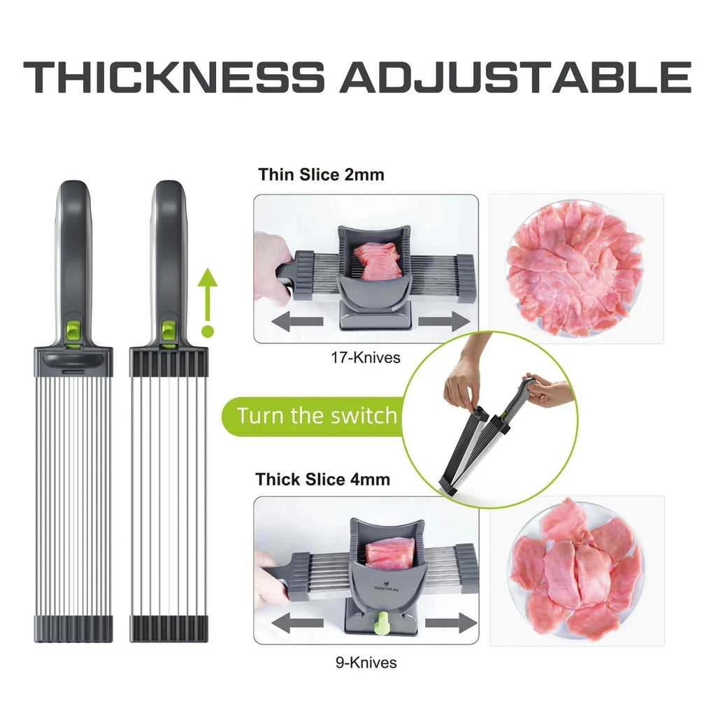Sikunuo | Multifunctional Stainless Steel Manual Meat Cutter Tool