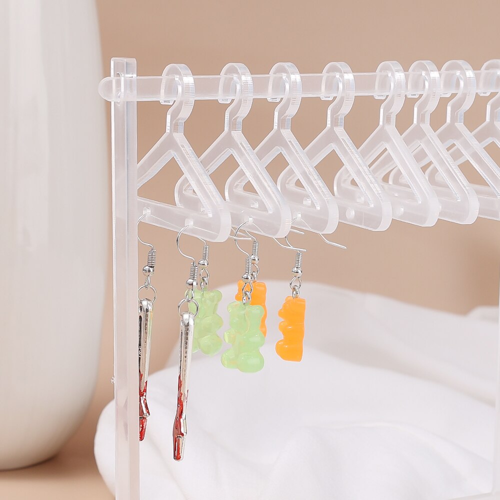 Sikunuo | 8pcs Hangers Earring Holder Organizer