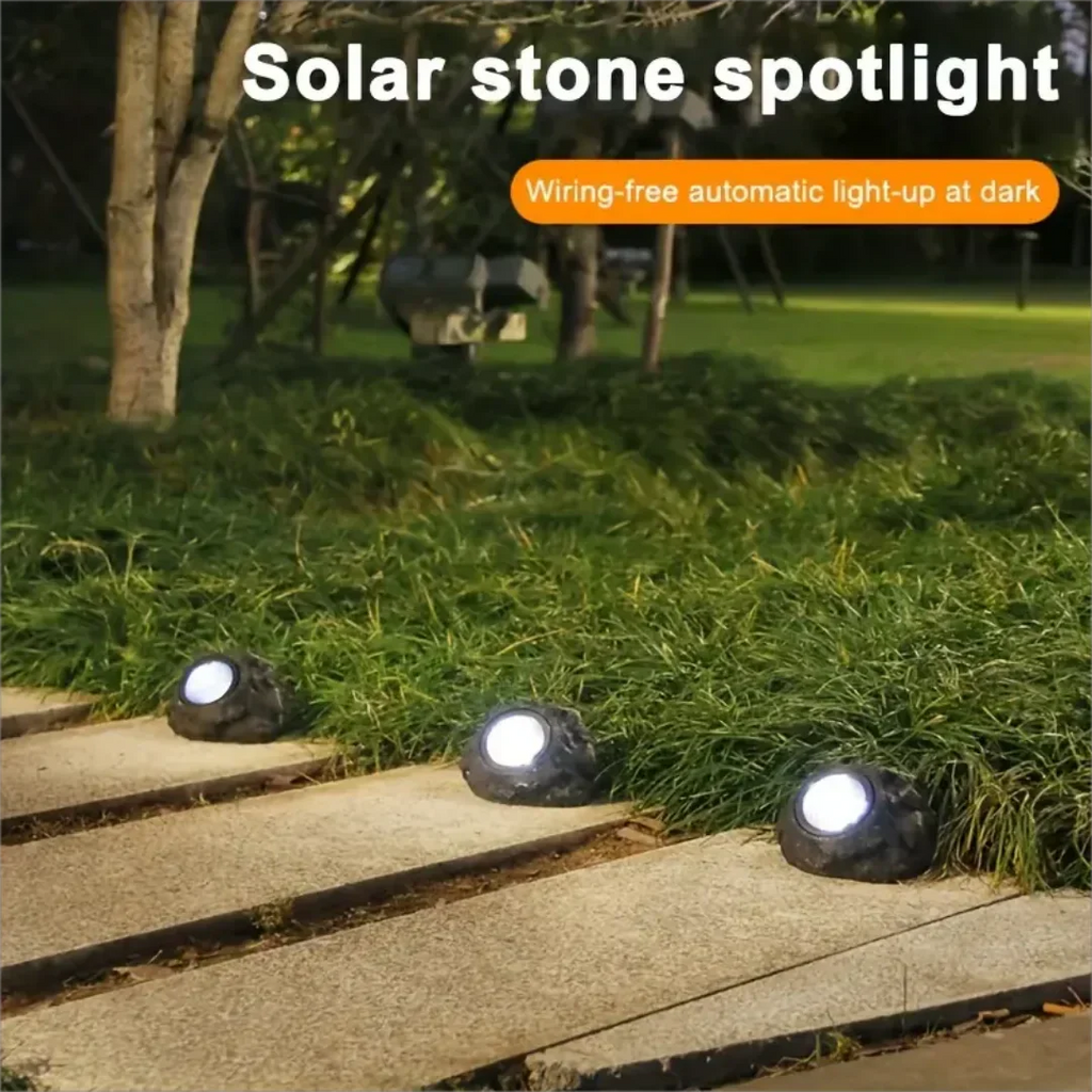 Sikunuo | Waterproof Outdoor Solar Rock Spotlight Lamps