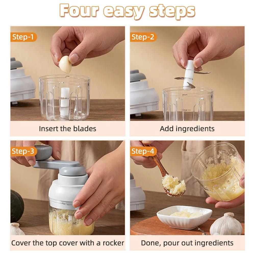Sikunuo | Manual Grinder Garlic Vegetable Chopper