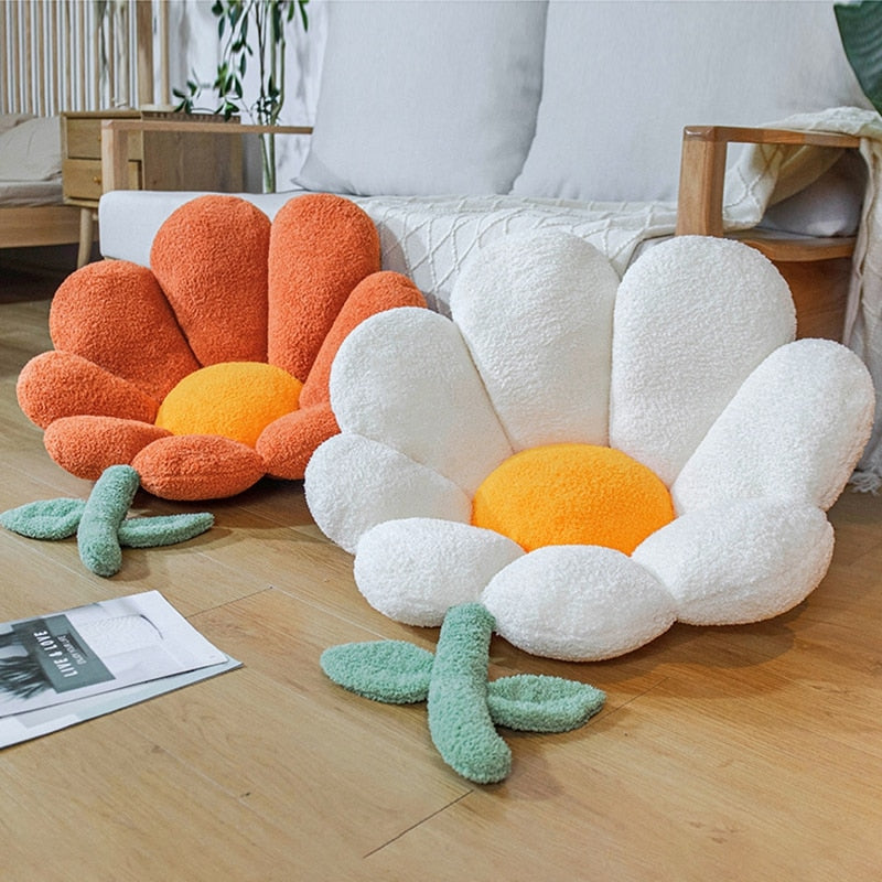 Sikunuo | Golden Blossom Sunflower Soft Seat Cushion