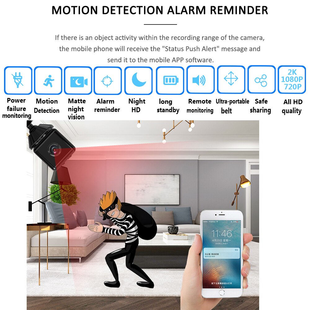 Sikunuo | Mini HD Motion Detection Wifi Camera