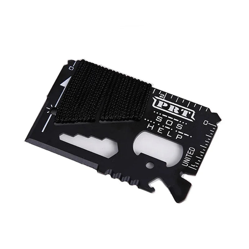 Sikunuo | GearPro MultiTool Card | 14-in-1 stainless steel tool for outdoor adventures | Compact & Versatile