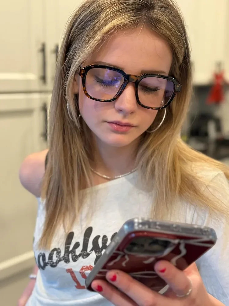 Oversized Blue-Light Fashion Glasses