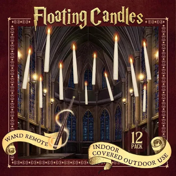 Floating LED Candles with Magic Wand – 10 Piece Set