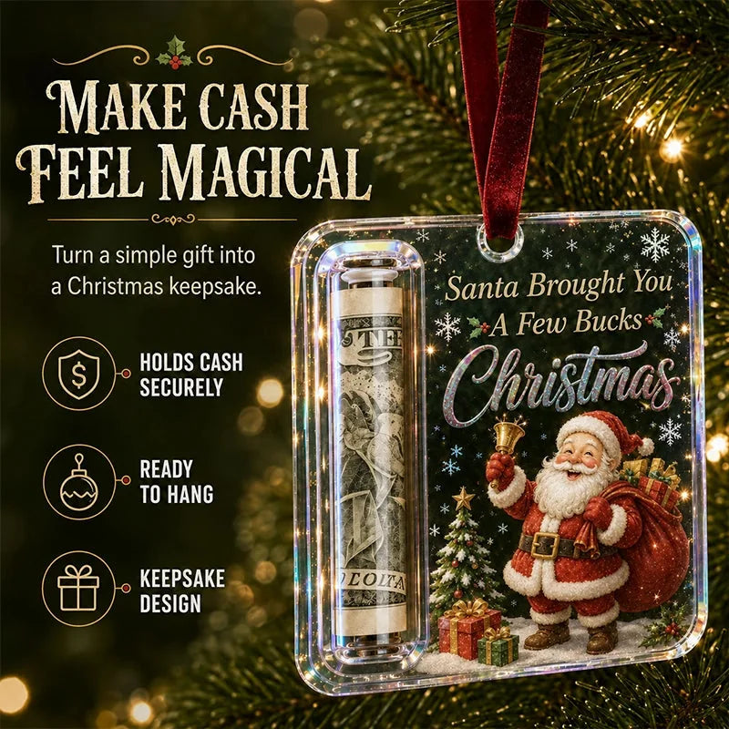 Santa's Cash Holder Christmas Ornament – The Magical Way to Gift Money This Holiday