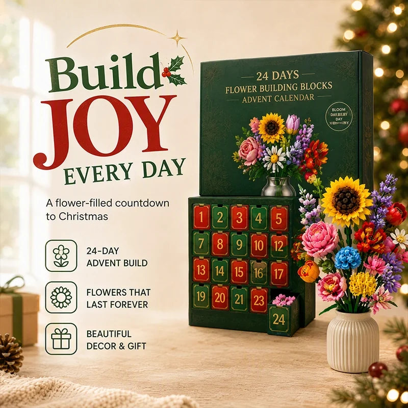 Flower Building Blocks Advent Calendar