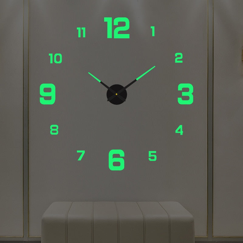 Sikunuo | 3D Luminous Silent Wall Clock