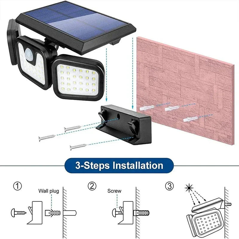 Sikunuo | Power Save Motion Activated Outdoor Solar Lamp
