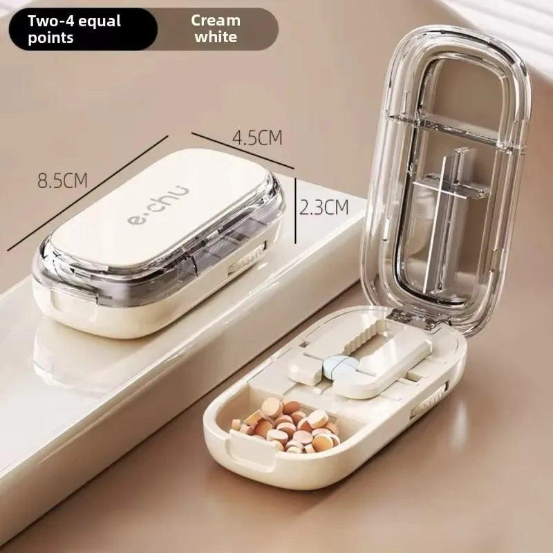 Sikunuo | Pocket Size Dustproof Pill Cutter Organizer