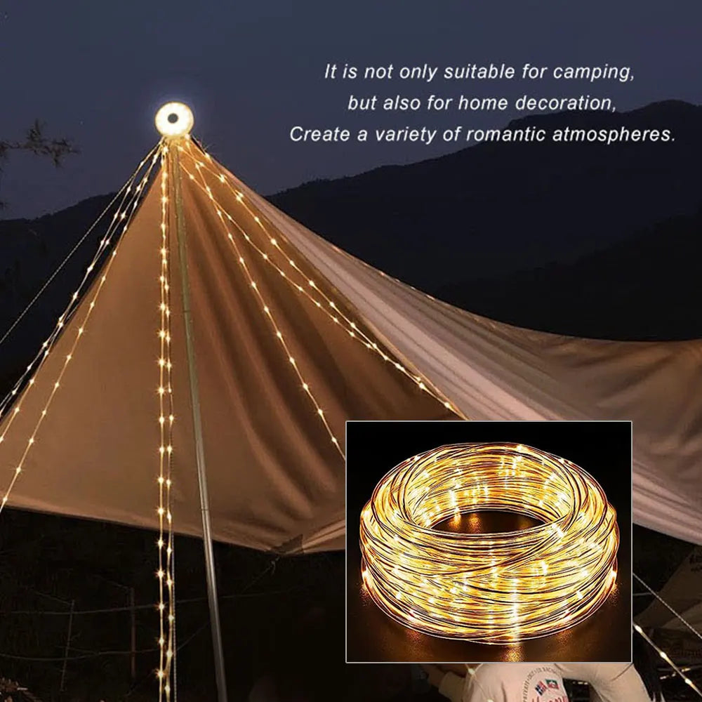Sikunuo | Star String USB Rechargeable Camp String Lights