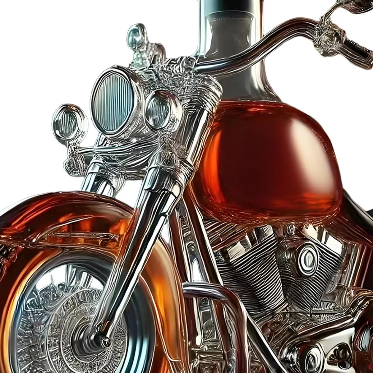Sikunuo | Harley Motorcycle Shaped Whiskey Decanter for Home Bar