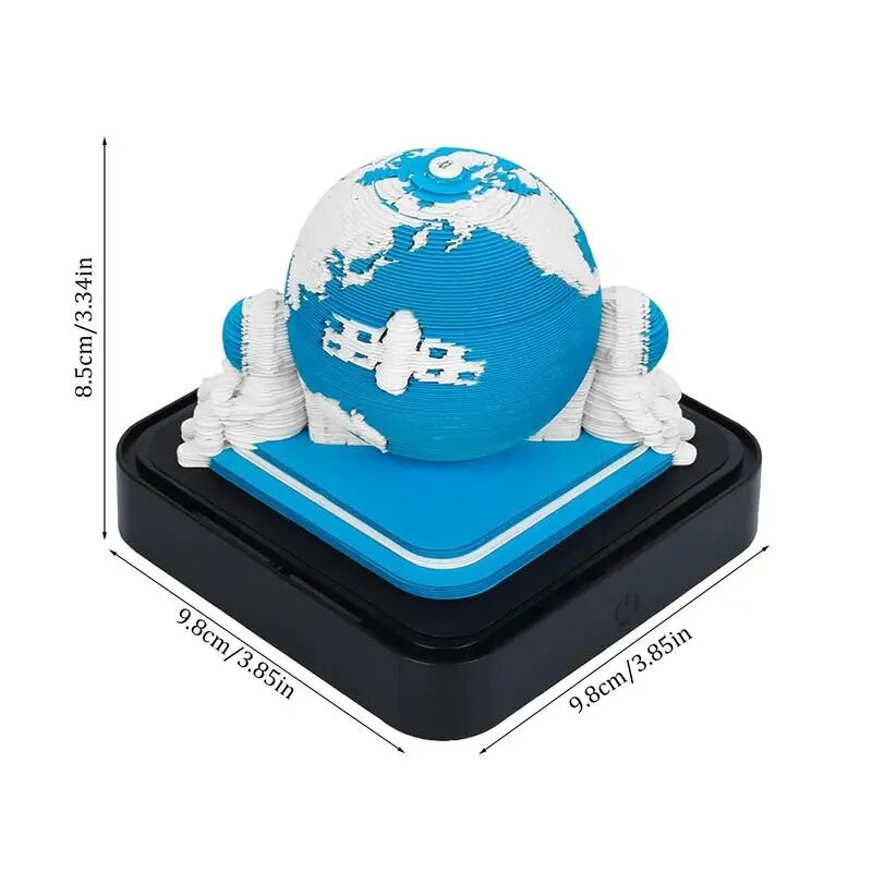 Sikunuo | 3D Earth Wanderer Calendar Memo Pad