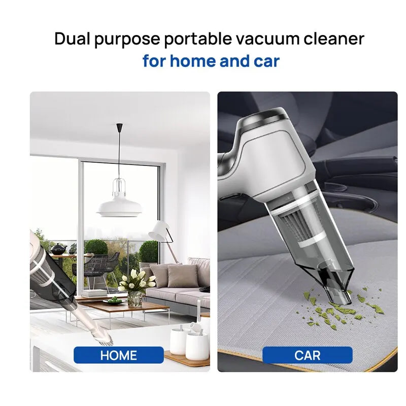 Sikunuo | 3in1 Strong Suction Wireless Handheld Vacuum Cleaner