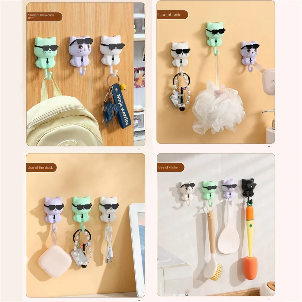 Sikunuo | Cool Cat Sunglasses Wall Hooks