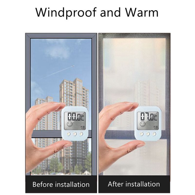 Sikunuo | Winter Wrap Double Layer Windproof Self-Adhesive Zipper Film