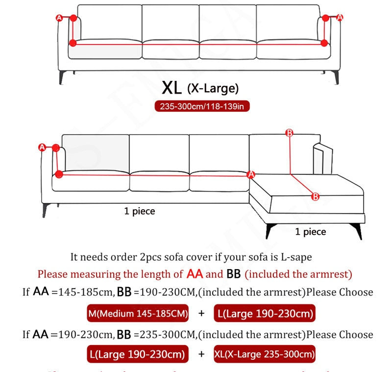 Sikunuo | Modern Non-slip Colorful Elastic Sofa Cover