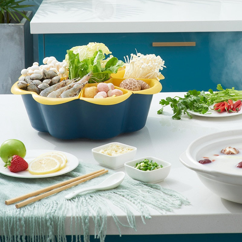 Sikunuo | Spinning Rotatable Drainer Rinse Basket