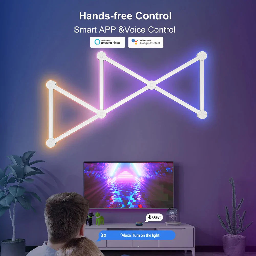 Sikunuo | Smart Mosaic DIY Ambient Intelligent App Control Wall Lamp