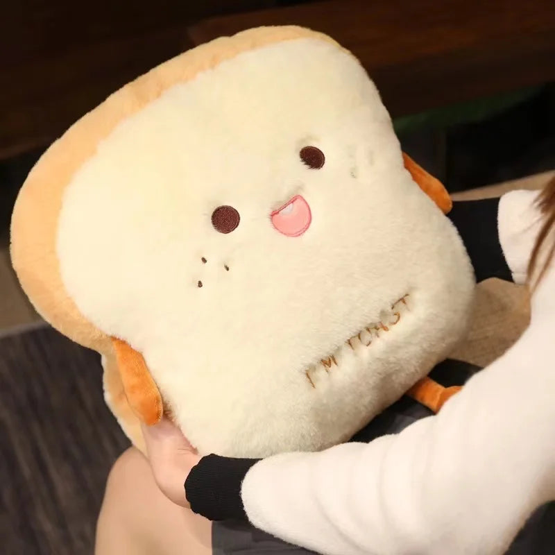 Sikunuo | Plush Toast Bread Ultra Soft Hand Warmer Pillow