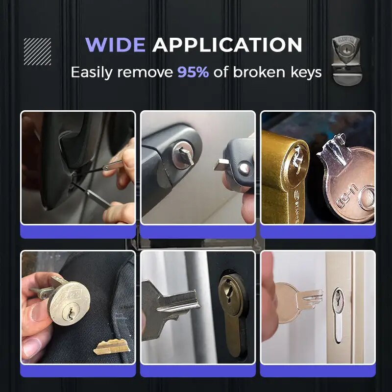 Sikunuo | Lock Fixer Car Broken Key Professional Repair Set