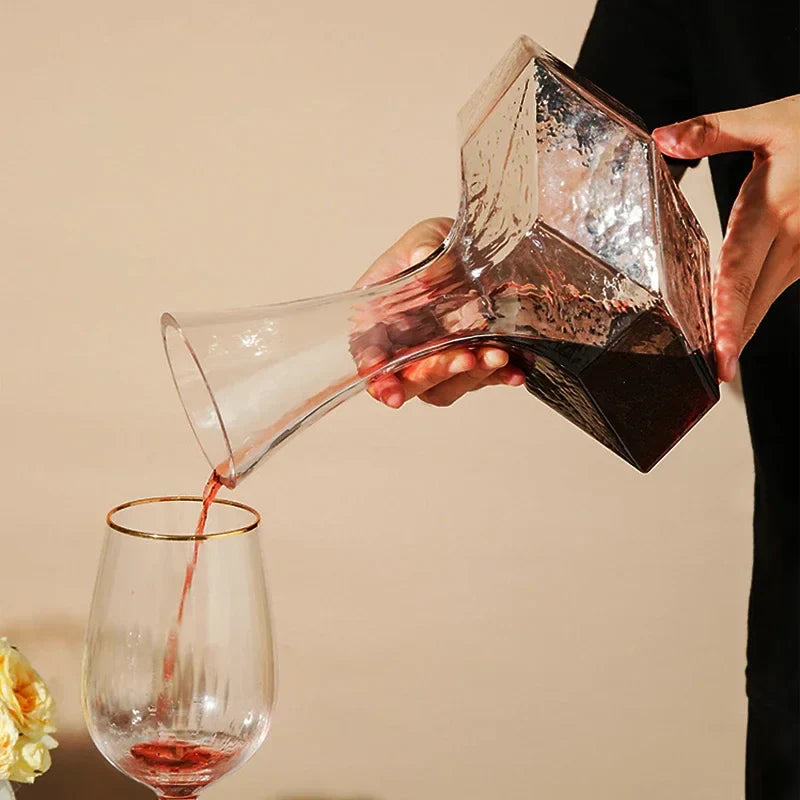 Sikunuo | Irregular Crystal Glass Wine Decanter
