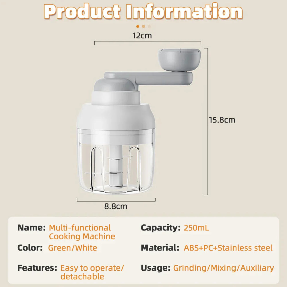 Sikunuo | Manual Grinder Garlic Vegetable Chopper