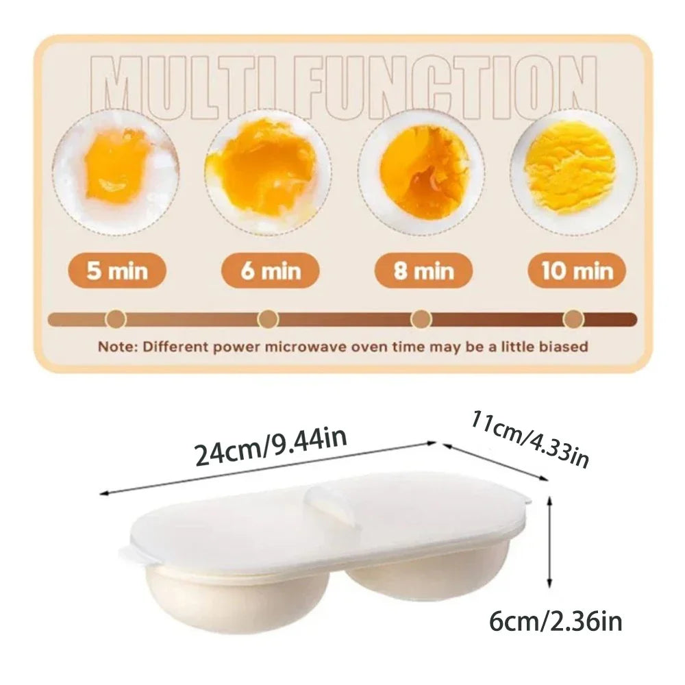 Sikunuo | Double Space Durable Microwave Egg Maker