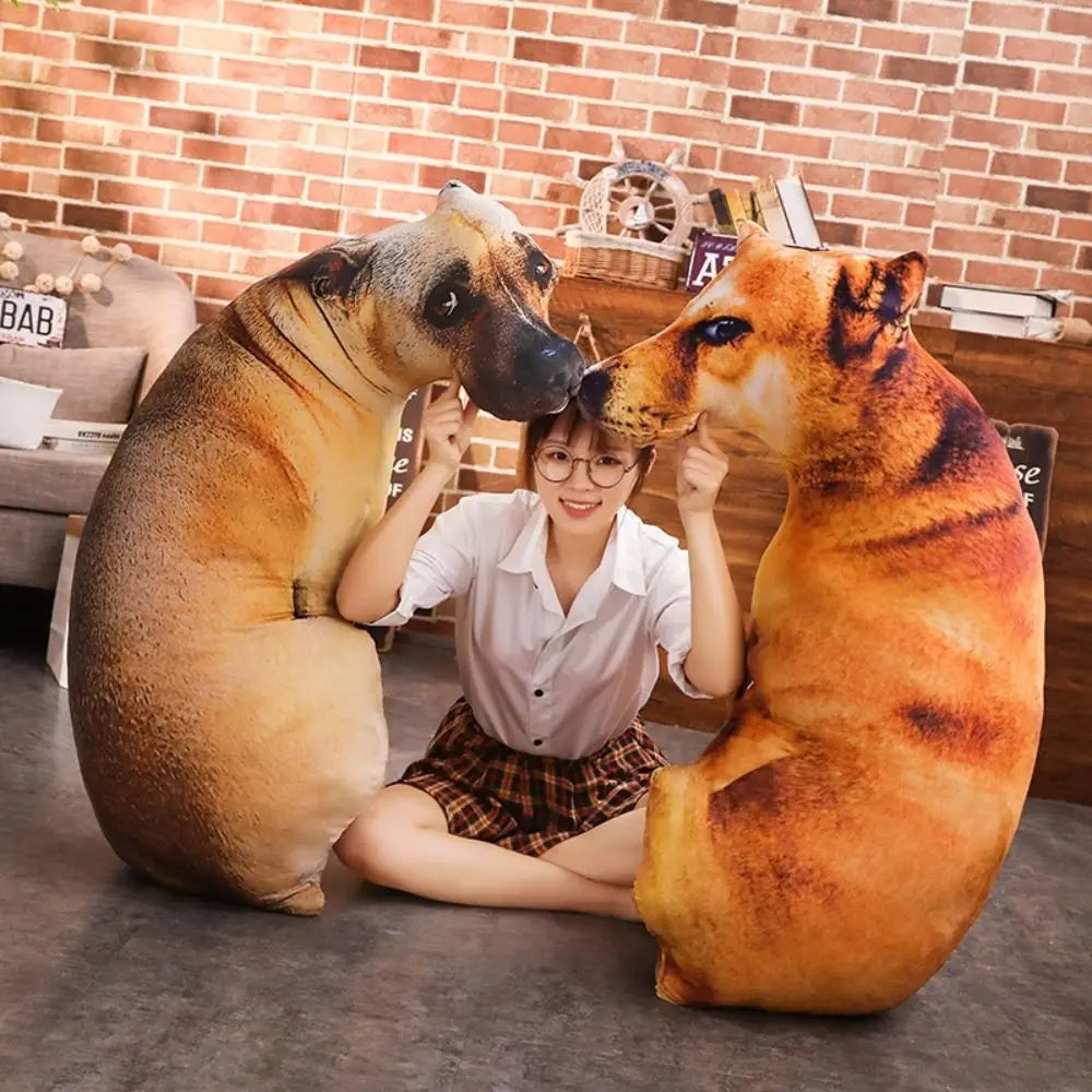 Sikunuo | Realistic Dog Soft Dog Plush Pillows