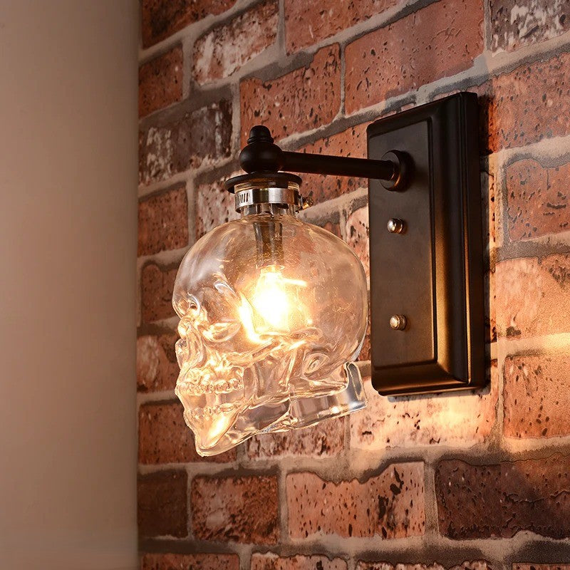 Sikunuo | Gothic Skull Bottle Retro Wall Lamp