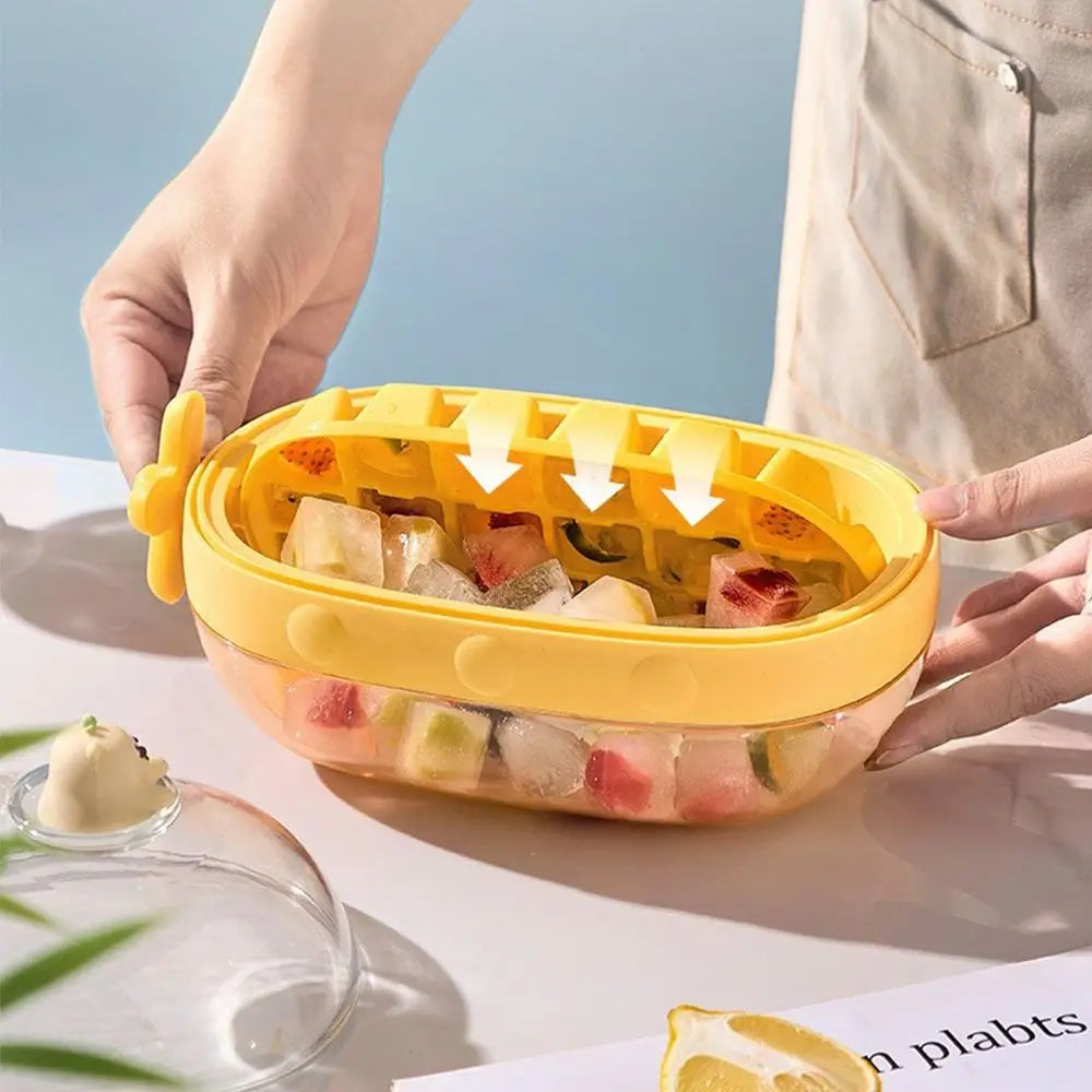 Sikunuo | Cute Cartoon Rotating Knob Ice Cube Tray