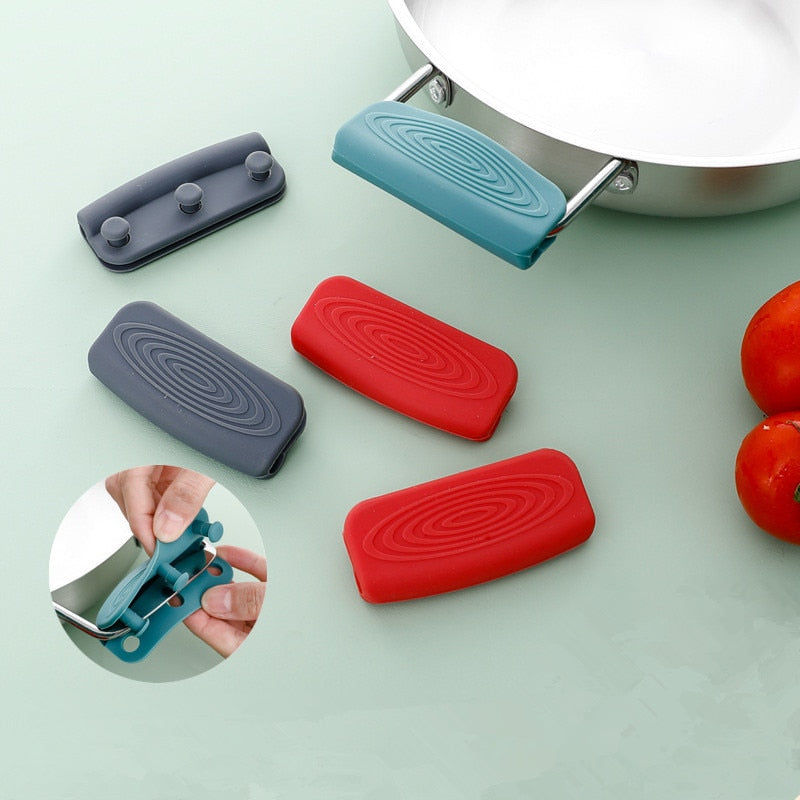 Sikunuo | 2Pcs Silicone Heat Resistant Cookware Handle