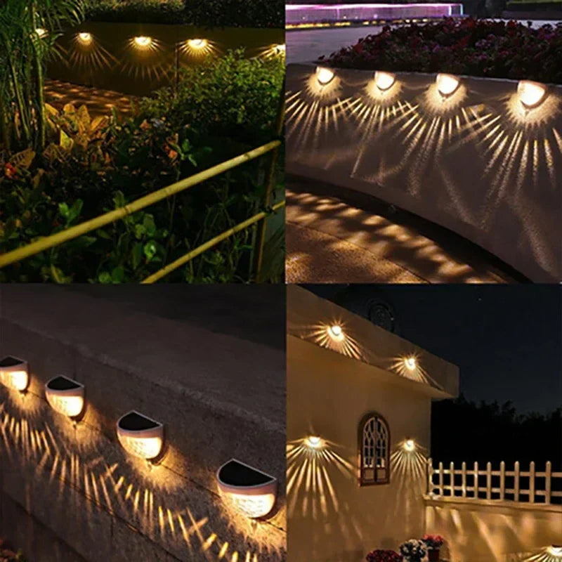 Sikunuo | Outdoor Waterproof Solar LED Patio Wall Lamp