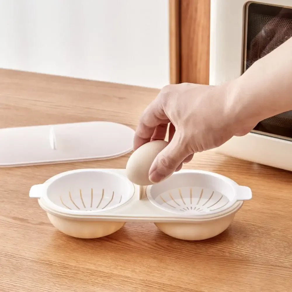 Sikunuo | Double Space Durable Microwave Egg Maker