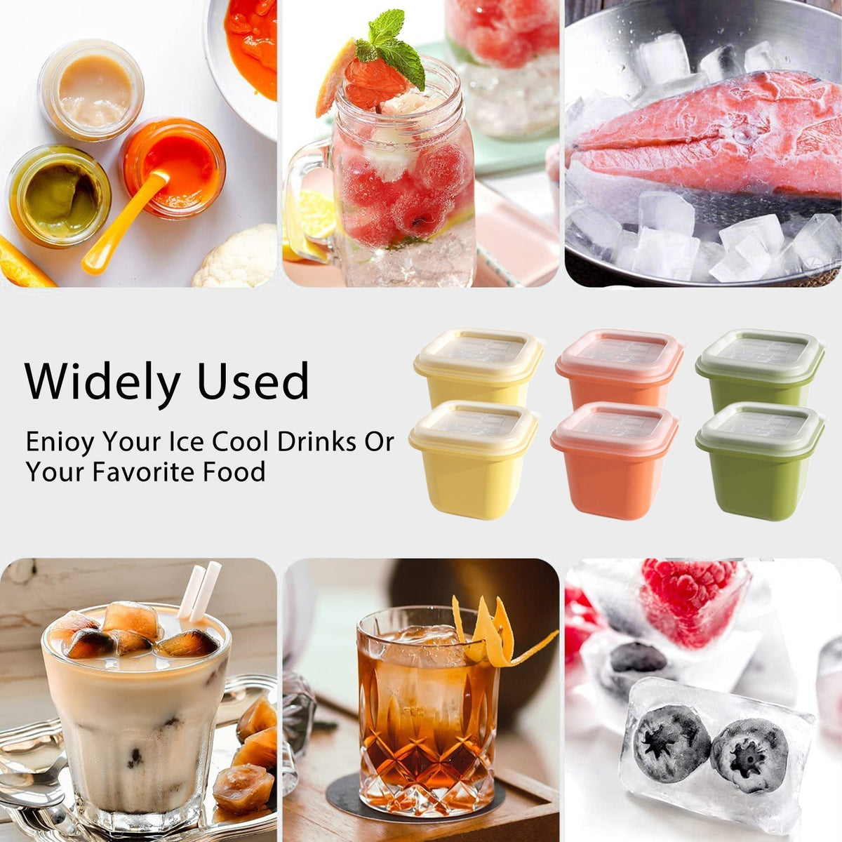 Sikunuo | Stackable Ice Cube Maker Set