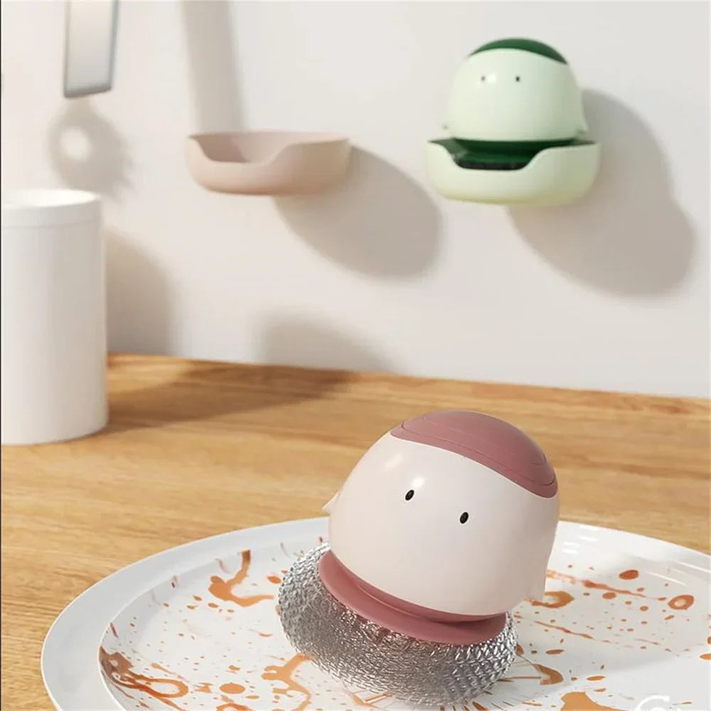 Sikunuo | Automatic Liquid Dispenser Dishwashing Brush