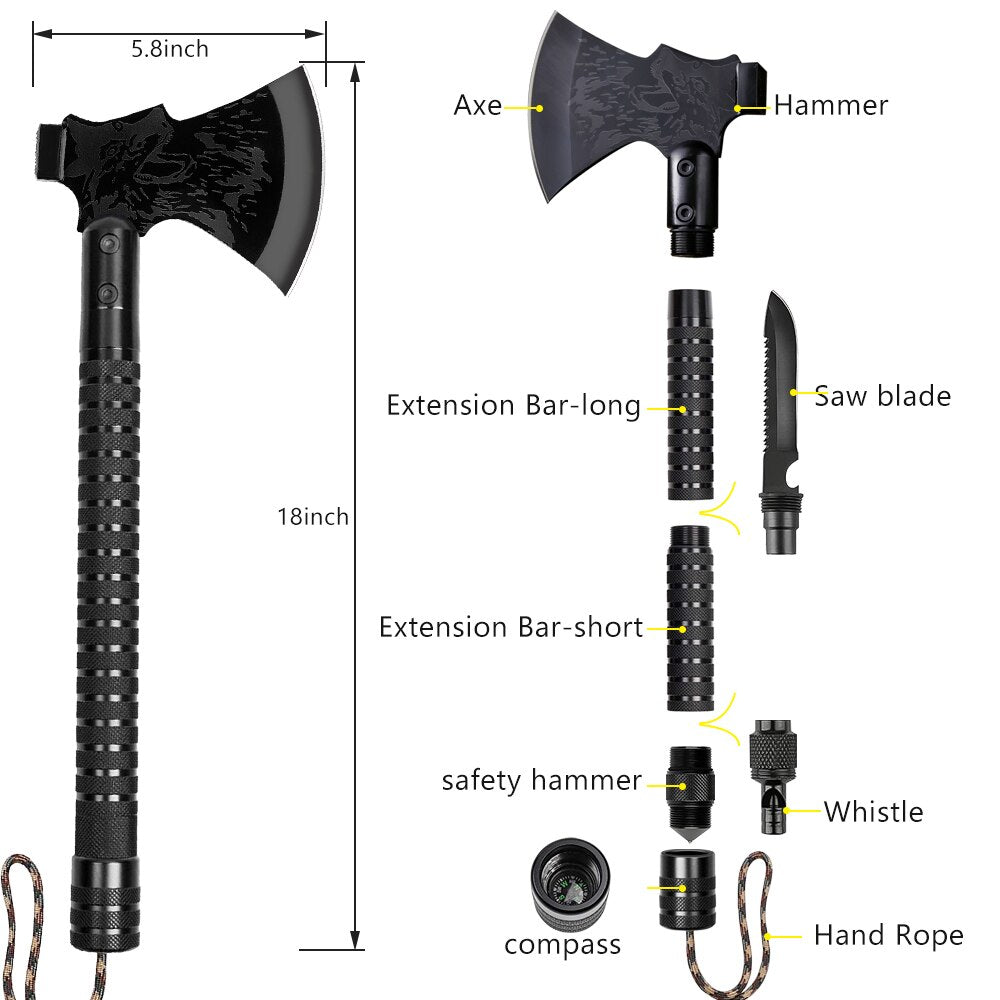 Sikunuo | Multi-Gear Foldable Survival Camping Axe
