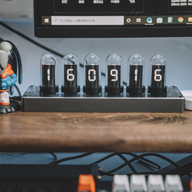 Sikunuo | Digital Creative Vintage Glass Tube Clock
