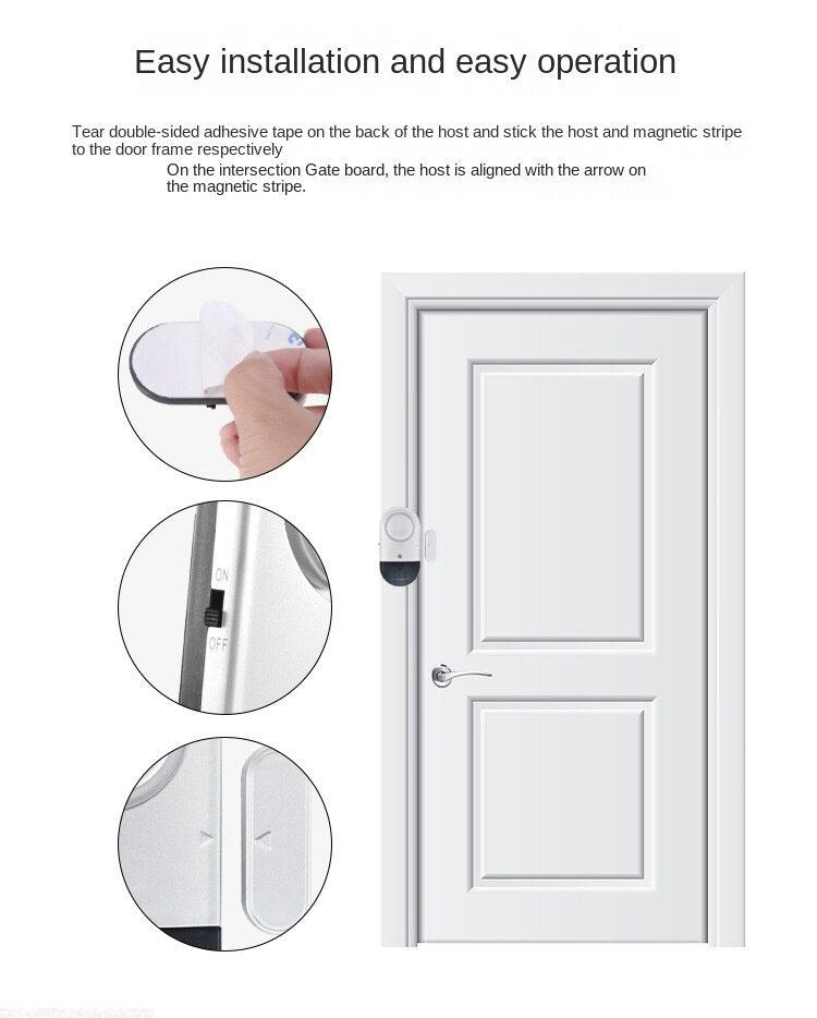Sikunuo | Magnetic Sensor Home Security Alarm