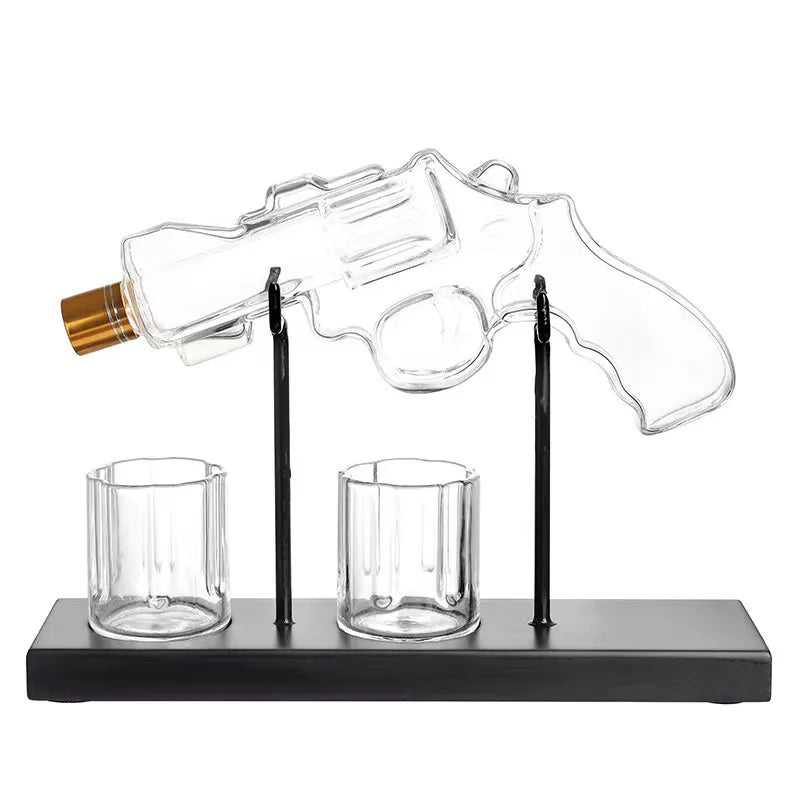 Sikunuo | Unique Revolver Liquor Decanter Set