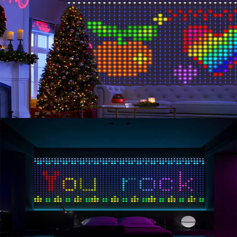 Sikunuo | Musical RGB Curtain Garland LED Window Lights