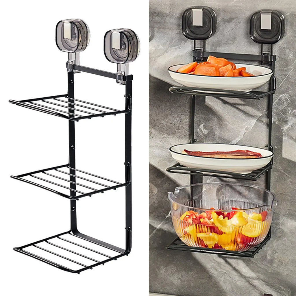 Sikunuo | Food Preparation Wall-Mounted 3-Layer Organizer Rack