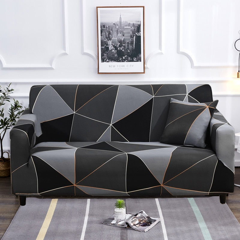 Sikunuo | Modern Non-slip Colorful Elastic Sofa Cover