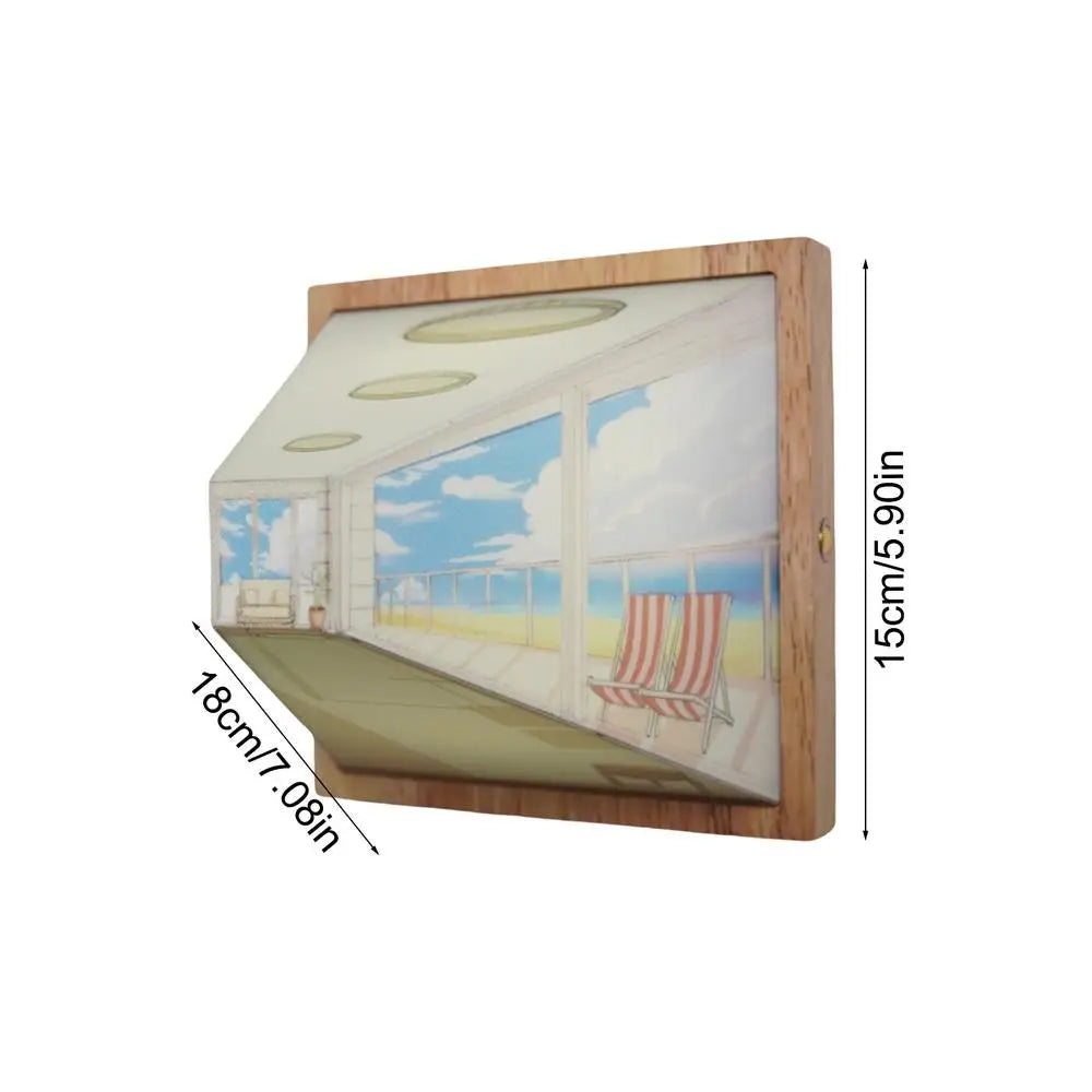 Sikunuo | 3D Vision Play Wall Lamp Art
