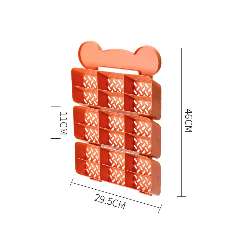 Sikunuo | Self-Adhesive Stackable Wall Cloth Organizer Shelf