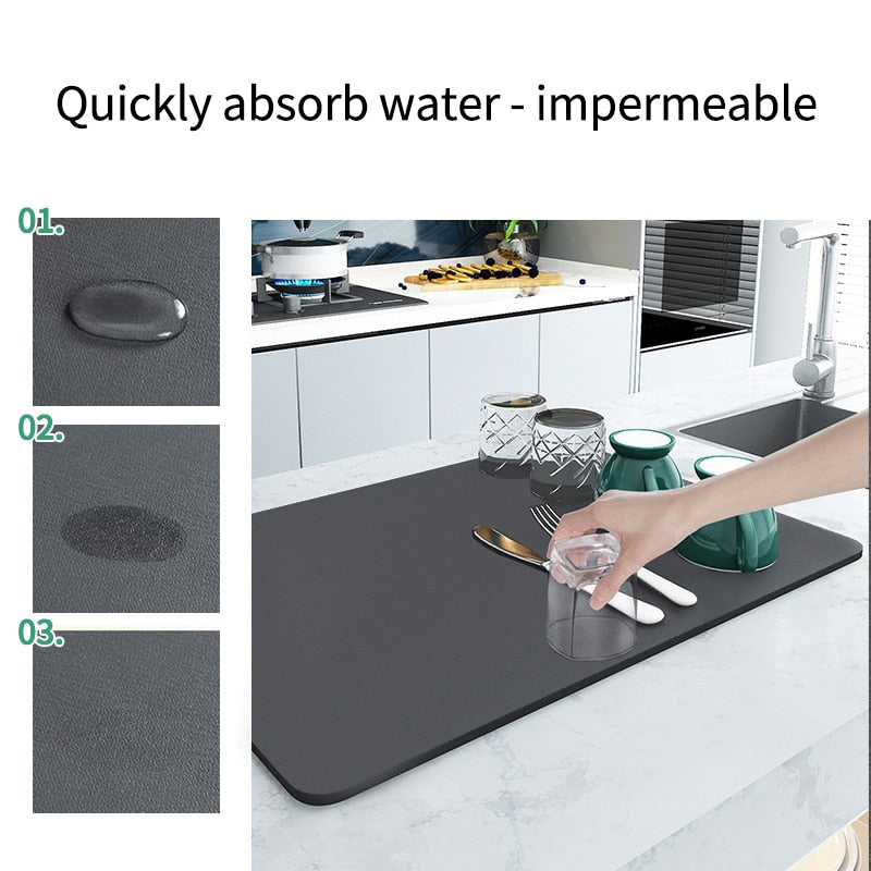 Sikunuo | Large Water Absorbent Kitchen Draining Pad