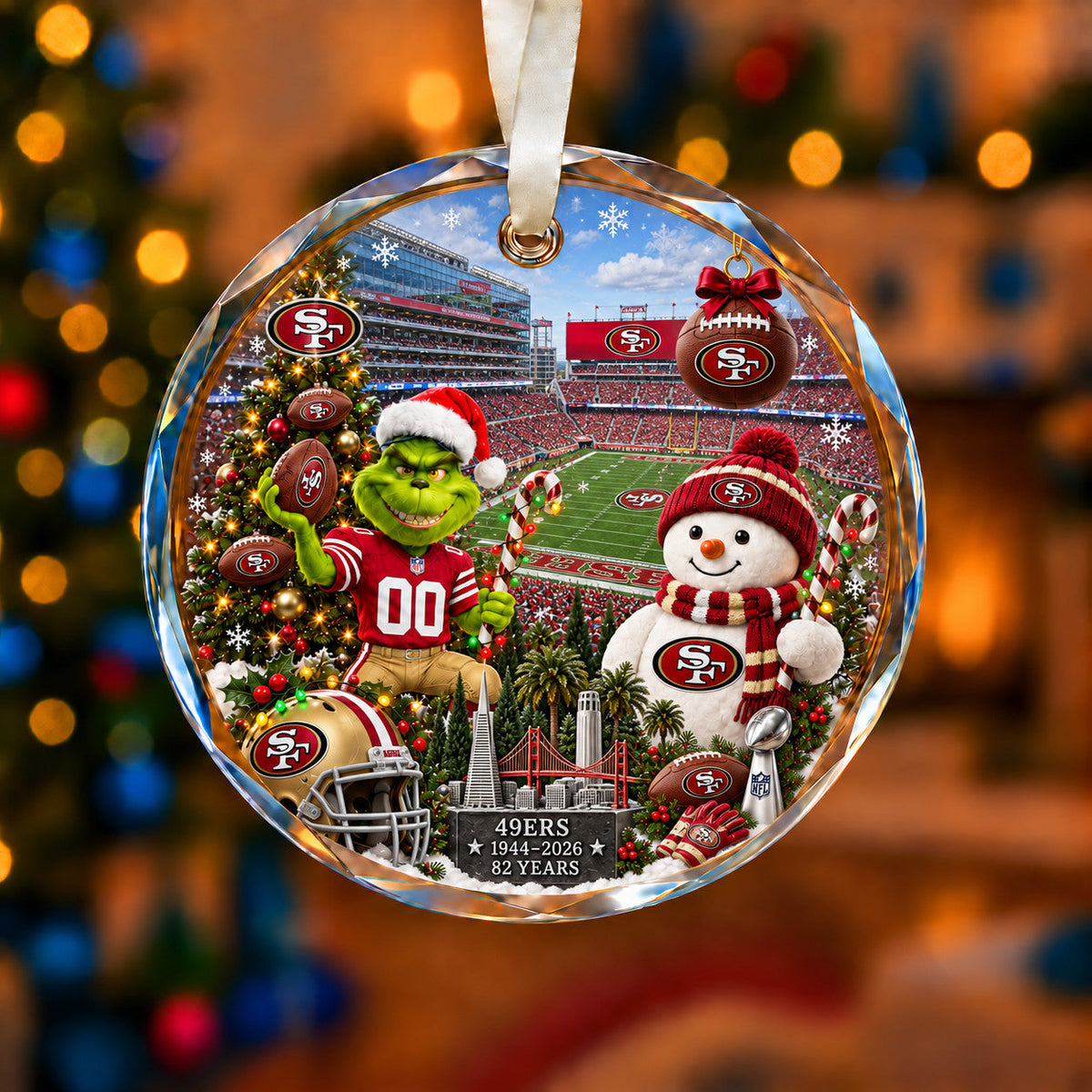 Football Teams Christmas Ornament – Acrylic Keepsake