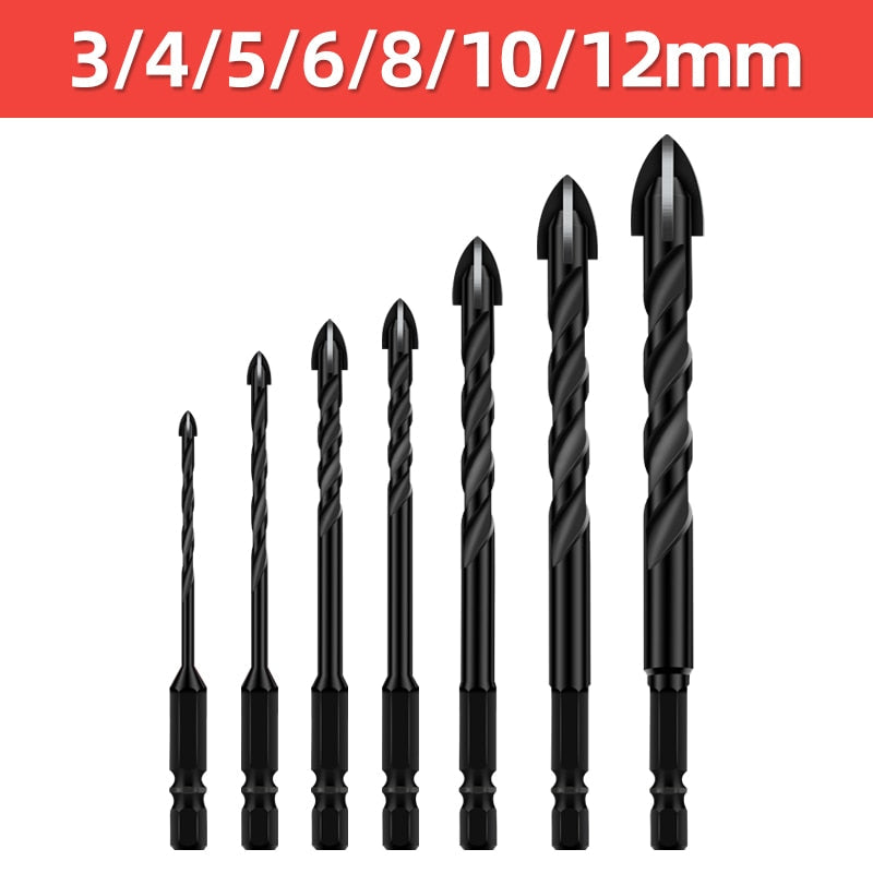 Sikunuo | Heavy-Duty Mega Ultimate Cross Hex Drill Bit Set